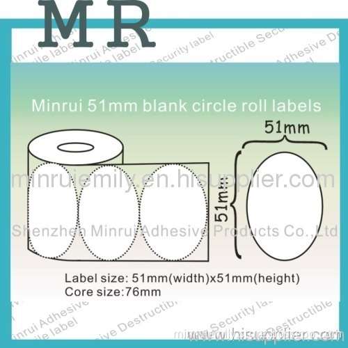 Blank Destructible Vinyl Labels For Printer 